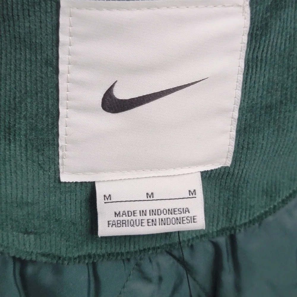 Nike Sport & Sanctuary Corduroy Jacket Men's Size Medium Green FB9972-397 New